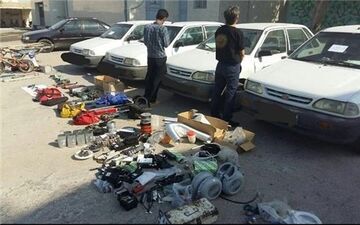 دستگیری باند سارقان قطعات خودرو در کرمانشاه