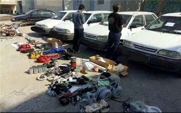 دستگیری باند سارقان قطعات خودرو در کرمانشاه