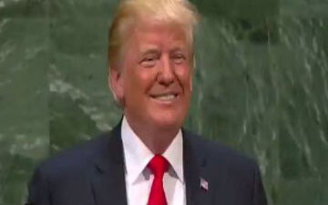لحظه خندیدن حضار به صحبت‌های دونالد ترامپ در مجمع عمومی سازمان ملل+فیلم