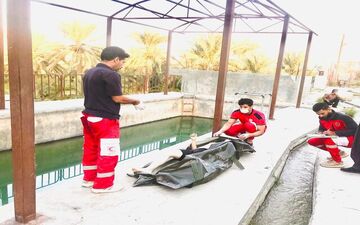 غرق شدن پسر بچه ۱۶ ساله در استخر آب 