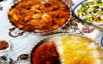 طرز تهیه خورش جدید سیب گلاب!
