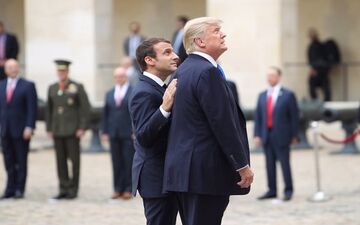 ترامپ و ماکرون گفتگو کردند
