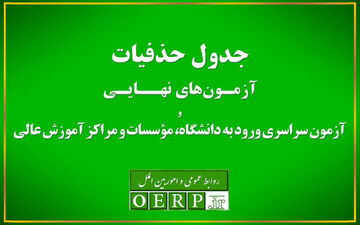 اعلام حذفیات امتحانات نهایی پایه‌های یازدهم، دوازدهم و کنکور
