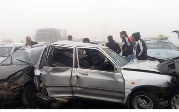 لغزندگی جاده در شهر قزوین حادثه آفرید