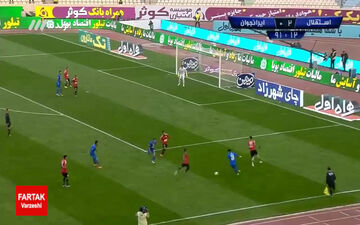 گل سوم استقلال به ایران جوان (قربانی) + فیلم