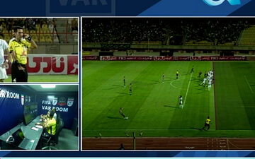 گل دوم شمس‌آذر به دلیل آفساید توسط VAR مردود شد!