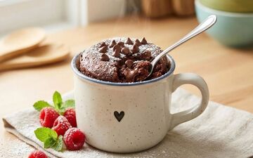 طرز تهیه کیک لیوانی شکلاتی در ۲ دقیقه با مایکروفر