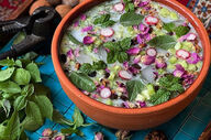 طرز تهیه آب‌دوغ خیار مجلسی؛ خوش‌عطر و تابستانی