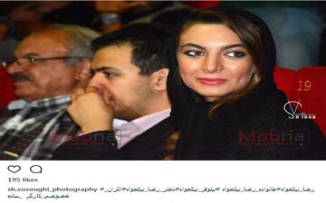 حضور غلامرضا نیکخواه به همراه دخترش در اکران فیلم مهران مدیری (عکس)