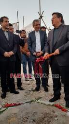 کلنگ زنی مجتمع فرهنگی ورزشی سرپل ذهاب توسط بانک شهر