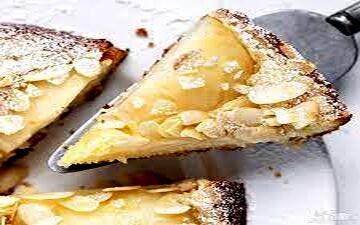 طرز تهیه کیک گلابی و بادام  | خیلی لطیف و خوشمزه س!