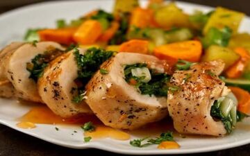طرز تهیه رولت مرغ و سبزیجات| حتما درستش کنید!