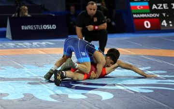 مسابقات جهانی کشتی فرنگی / میثم دلخانی طلایی شد