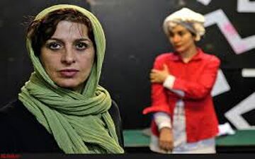 تصویری از مائده طهماسبی در برف شدید گلابدره