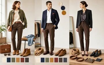 استایل شیک با شلوار قهوه‌ای؛ راهنمای ترکیب رنگ و انتخاب اکسسوری