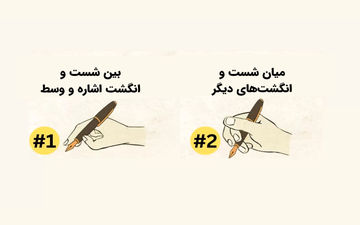 خودکار رو تو مدرسه چجوری دستت میگیری؟ بگو تا شخصیتت رو لو بدم!!
