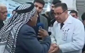 فوت یک مرد معترض به کمبود دارو در مقابل دوربین تلویزیونی 