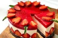 طرز تهیه  چیز کیک توت فرنگی !