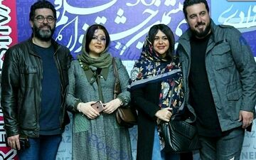 ژست و تیپ جالب برادران هنرمند و همسرانشان در جشنواره فجر