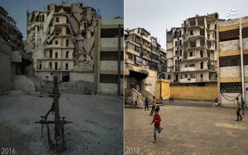 بازگشت زندگی به حلب +عکس