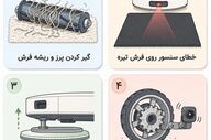 علت‌های عدم حرکت جارو رباتیک روی فرش و راهکارهای آن