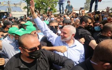 اسماعیل هنیه: مقاومت با موشک‌هایش می‌تواند تل‌آویو را به لرزه درآورد