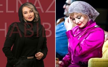 تصویری از الناز حبیبی با آرایش و خط چشم شیطانی