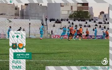 خلاصه بازی شهر راز شیراز 1 - مس شهر بابک 0 + ویدئو