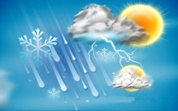 پیش بینی آب و هوا/رگبار باران در ۲۵ استان