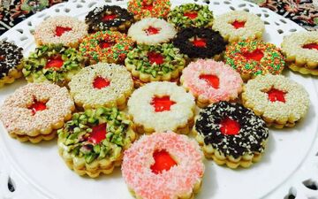 با ۱ خمیر جادویی، ۴ شیرینی عید درست کنید! | ساده و کم‌هزینه
