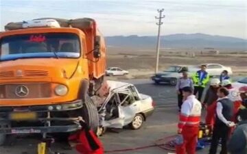 مرگ چهار نفر در دوربرگردان کویرتایر؛ تخلف راننده کمپرسی فاجعه آفرید