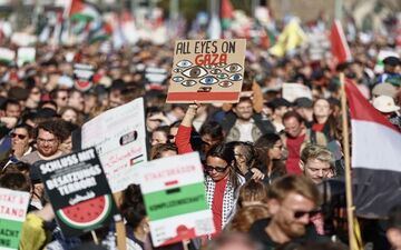 تظاهرات حامیان فلسطین در برلین علیه رژیم صهیونیستی
