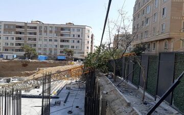  سقوط جرثقیل از یک ساختمان حادثه آفرید+ جزئیات 