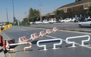 پل میدان بار همدان برای انجام عملیات فنی مسدود شد