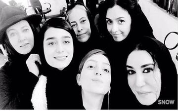 سلفی زنانه بازیگران در پشت صحنه مجموعه شهرزاد (عکس)
