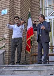 گزارش تصویری گردهمایی بزرگ دانش آموزان دبیرستان تاریخی ابن سینا در همدان