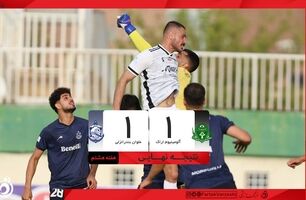 خلاصه بازی آلومینیوم ۱ - ملوان ۱؛ تساوی در لیگ برتر + ویدئو