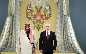 دیدار پوتین با پادشاه عربستان