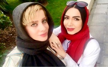 پوشش و میکاپ شراره رخام استقلالی در مراسم تجلیل از پیشکسوتان پرسپولیس