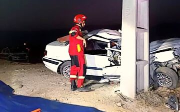 تصادف مرگبار در بندرعباس؛ راننده پژو پارس جان باخت
