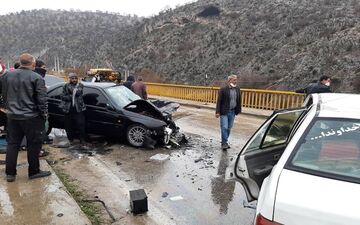 تصادف هولناک در جاده چالوس؛ ۶ نفر راهی بیمارستان شدند
