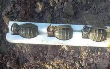 کشف 3 قبضه نارنجک در کرمانشاه 