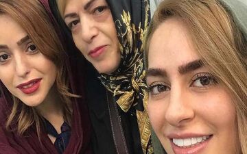«سمانه پاکدل» و مادرش در سالن زیبایی