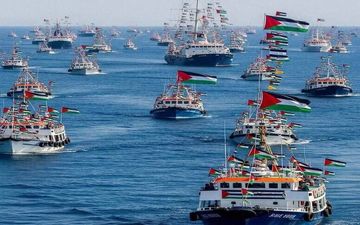 رژیم صهیونیستی ۱۳ کشتی ناوگان الصمود را تصرف کرد