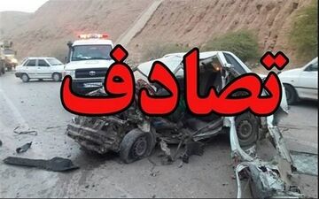 تصادف مرگبار پراید در جاده دماوند