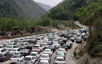 محورهای شمالی کشور زیر بار ترافیک سنگین

