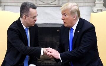 دیدار ترامپ با کشیش آمریکایی آزاد شده از ترکیه