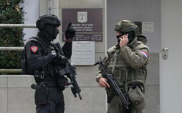 حمله تروریستی به نگهبان سفارت اسرائیل در بلگراد